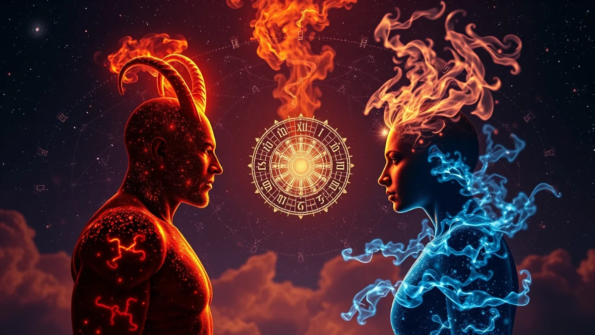 Aries and Cancer zodiac elements collide in cosmic tension