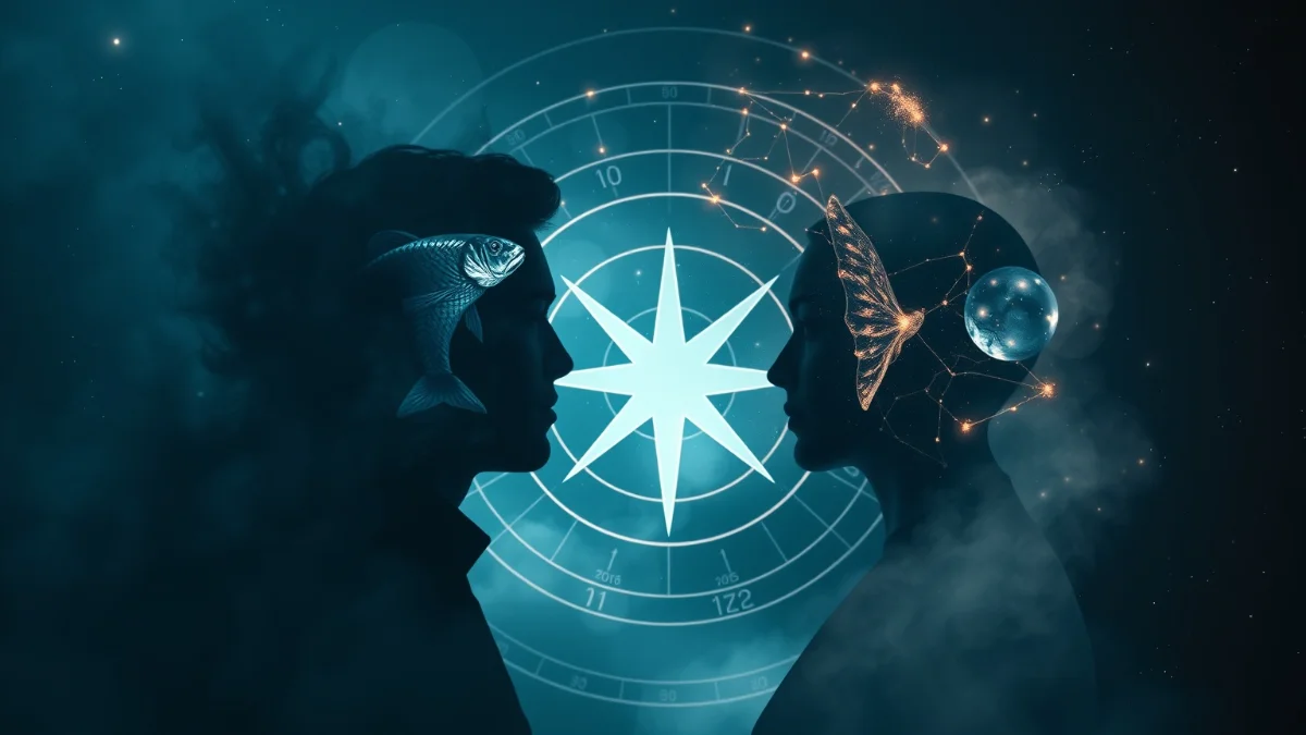 Pisces dreamer and Virgo perfectionist astrological wheel tension